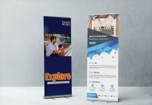 Roll up banner personalizat – soluția ideală pentru promovare rapidă și eficientă